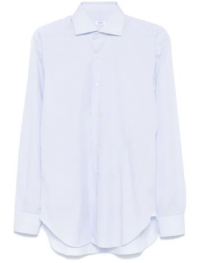 Barba Napoli Striped Shirt In White
