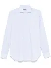 Barba Napoli Barba Button-down Cotton Shirt In Blue