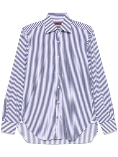 BARBA NAPOLI STRIPED SHIRT