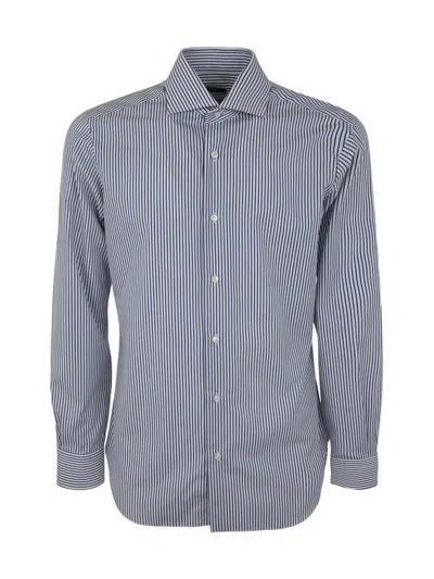 Barba Striped Shirt Clothing In White