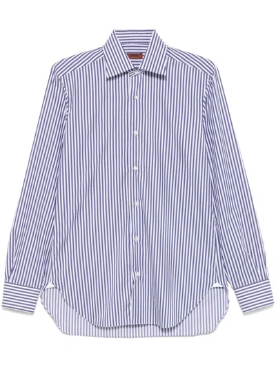 BARBA NAPOLI STRIPED SHIRT