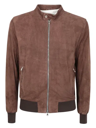 BARBA NAPOLI SUEDE BOMBER JACKET
