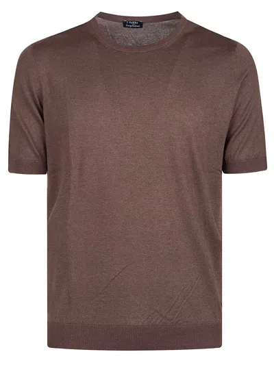 Barba Napoli Barba Tshirt In Brown