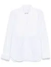 Barba Napoli Tuxedo Shirt In 白色