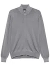 Barba Napoli Zip-fastening Sweater In Blau