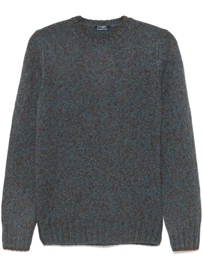 Barba Napoli Virgin Wool Sweater In 蓝色