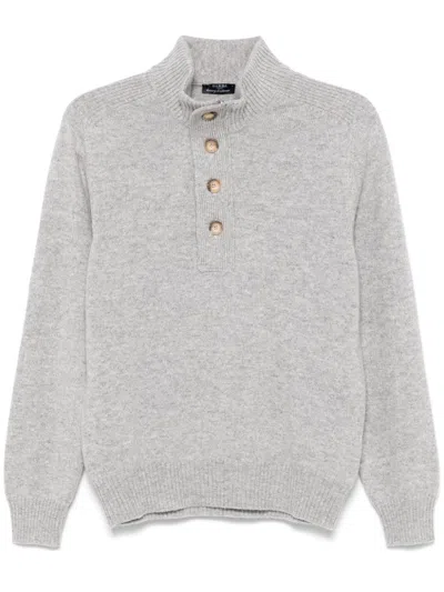 Barba Napoli Virgin Wool Sweater In Grau