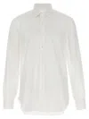 Barba Napoli Honeycomb-pattern Cotton Shirt In White