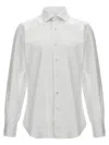 Barba Napoli Tailored Cotton Shirt Buttoned Cuffs In White