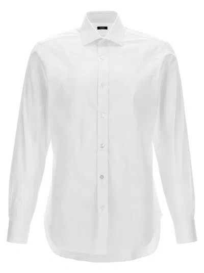 BARBA NAPOLI WHITE POPLIN SHIRT