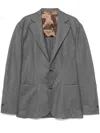 Barba Napoli Wool Blazer In Grey
