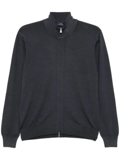 Barba Napoli Wool Cardigan In Grey