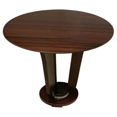 Pre-owned Barbara Barry 1990's Tulip Form Center Table For Baker In Brown