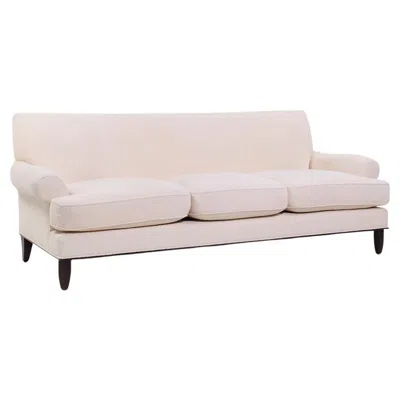 Pre-owned Barbara Barry For Baker White Bouclé Sofa