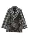 Barbara Bologna Abstract-print Blazer In Gray