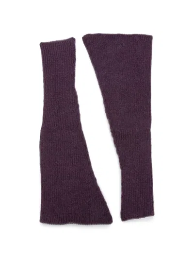 Barbara Bologna Angels Knitted Gloves In Purple