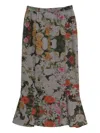 Barbara Bologna Floral-pattern Midi Skirt In Multi