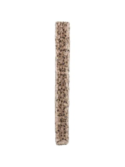 Barbara Bologna Leopard-print Scarf In Gold