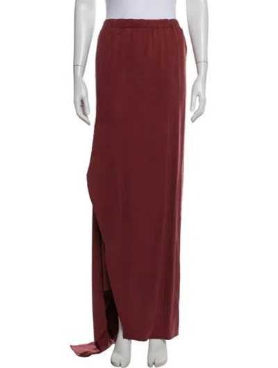 Pre-owned Barbara Bologna Long Skirt In Red