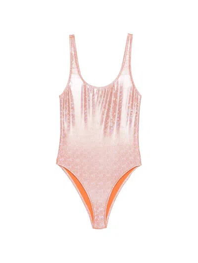 Barbara Bologna Metallic-finish Swimsuit In Pink