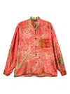 Barbara Bologna Printed Blouse In Red