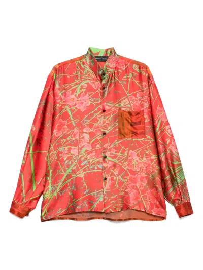 Barbara Bologna Printed Blouse In Red