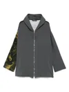 Barbara Bologna Printed Hoodie In Grey