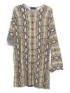 Barbara Bologna Snakeskin-print Top In Neutral