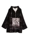 Barbara Bologna Velvet Graphic-print Hoodie In Animal Print