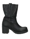 Barbara Brera Woman Ankle Boots Black Size 7 Leather