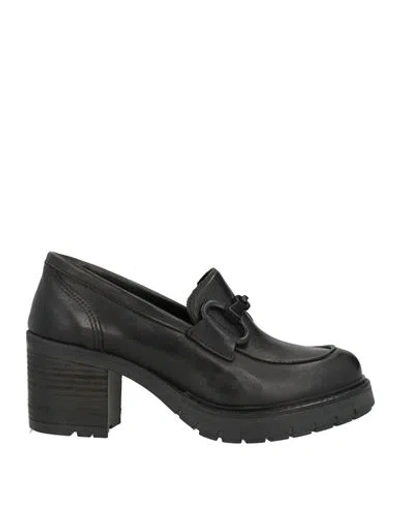 Barbara Brera Woman Loafers Black Size 9 Soft Leather