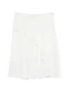 Barbara Bui Asymmetric Button Mini Skirt In White