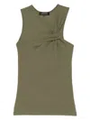 Barbara Bui Asymmetric Draped-detail Tank Top