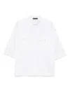 Barbara Bui Band-collar Shirt In White