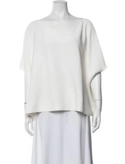 Pre-owned Barbara Bui Bateau Neckline Sweater In Neutrals