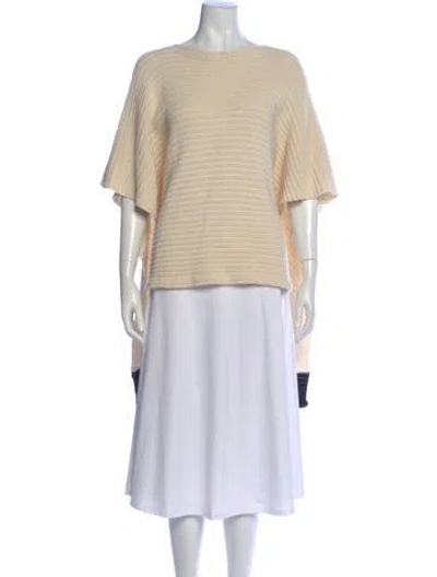 Pre-owned Barbara Bui Bateau Neckline Sweater In Neutrals