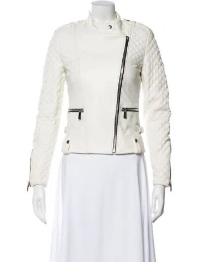 Pre-owned Barbara Bui Biker Jacket In Neutral