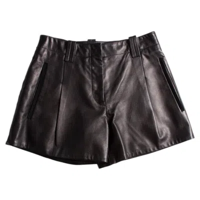 Pre-owned Barbara Bui , Black Leather Shorts