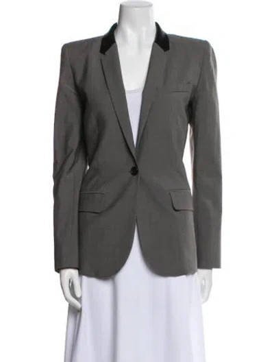 Pre-owned Barbara Bui Blazer In Gray