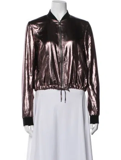 Pre-owned Barbara Bui Bomber Jacket In Brown