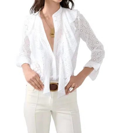 Barbara Bui Broderie Anglaise Shirt In White