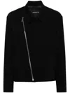 Barbara Bui Crepe Biker Jacket In Black