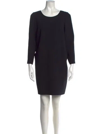 Pre-owned Barbara Bui Crew Neck Knee-length Dress In Black