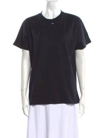 Pre-owned Barbara Bui Crew Neck Short Sleeve T-shirt In Black