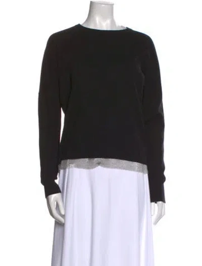 Pre-owned Barbara Bui Crew Neck Sweater In Black