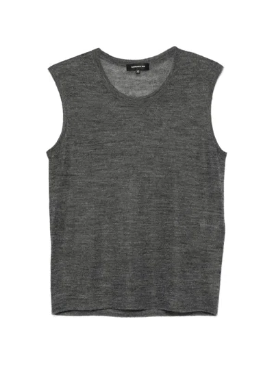 Barbara Bui Crew-neck Vest In Gray