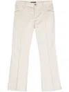 Barbara Bui Cropped Flared Trousers In Neutrals