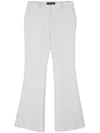 Barbara Bui Flared Crepe Trousers In Grey