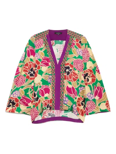 Barbara Bui Floral-print Blouse In Purple
