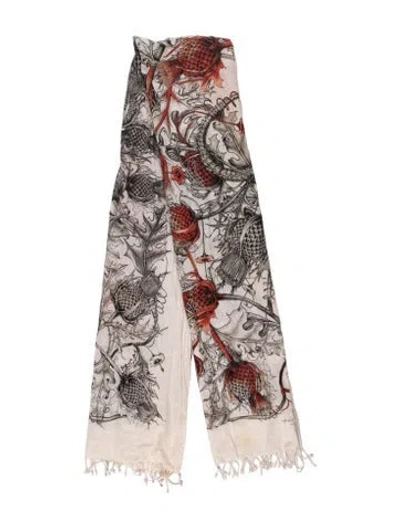 Pre-owned Barbara Bui Floral Print Shawl In Neutral